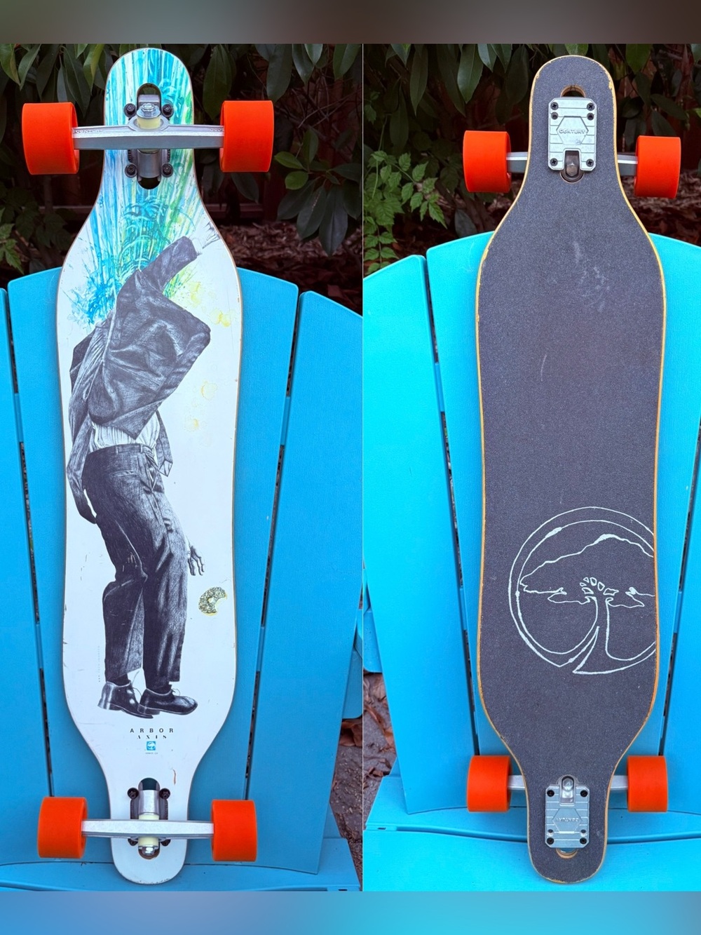 Arbor Axis Acid In The Ice Cream Complete Skateboard 8.75” x 40” Century Trucks
